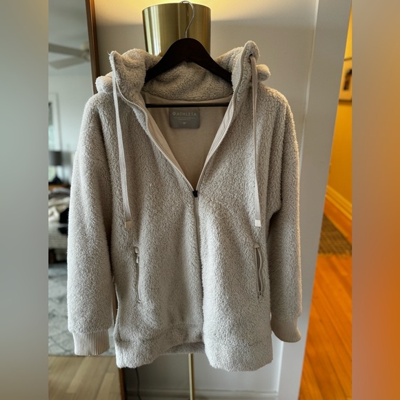 Athleta Tugga Long Sherpa Jack // Ivory - Picture 2 of 7